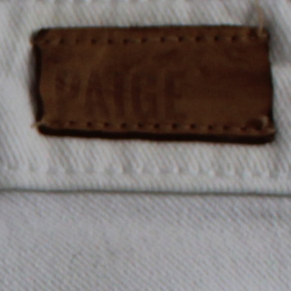 Paige Skyline Skinny White Jeans, Size 28 - Picture 6 of 7